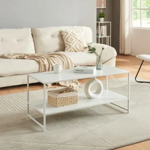 Sofabord Ruokolahti Stål 102x43x46cm [en.casa]