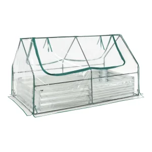 Højbed med drivhus Balsorano 186x96x98 cm [en.casa]
