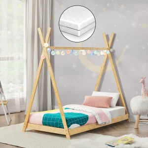 Juniorseng Vimpeli inkl.madras tipi telt bambus [en.casa] vælg model