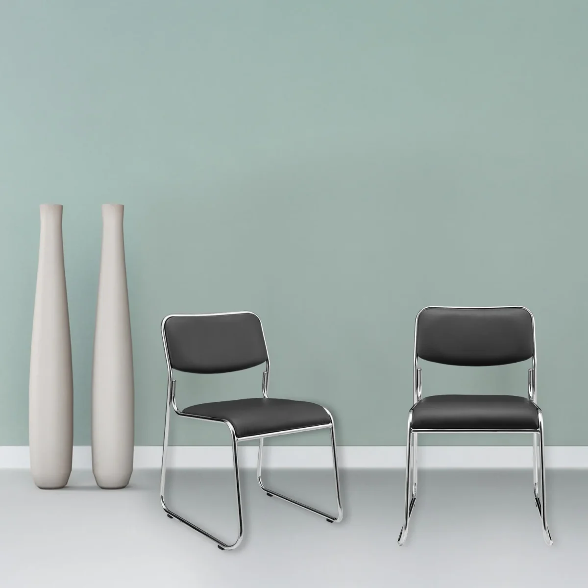 [pro.tec]® Kontorstol / konferencestol - 77 x 55cm - kunstlæder - Billede 5