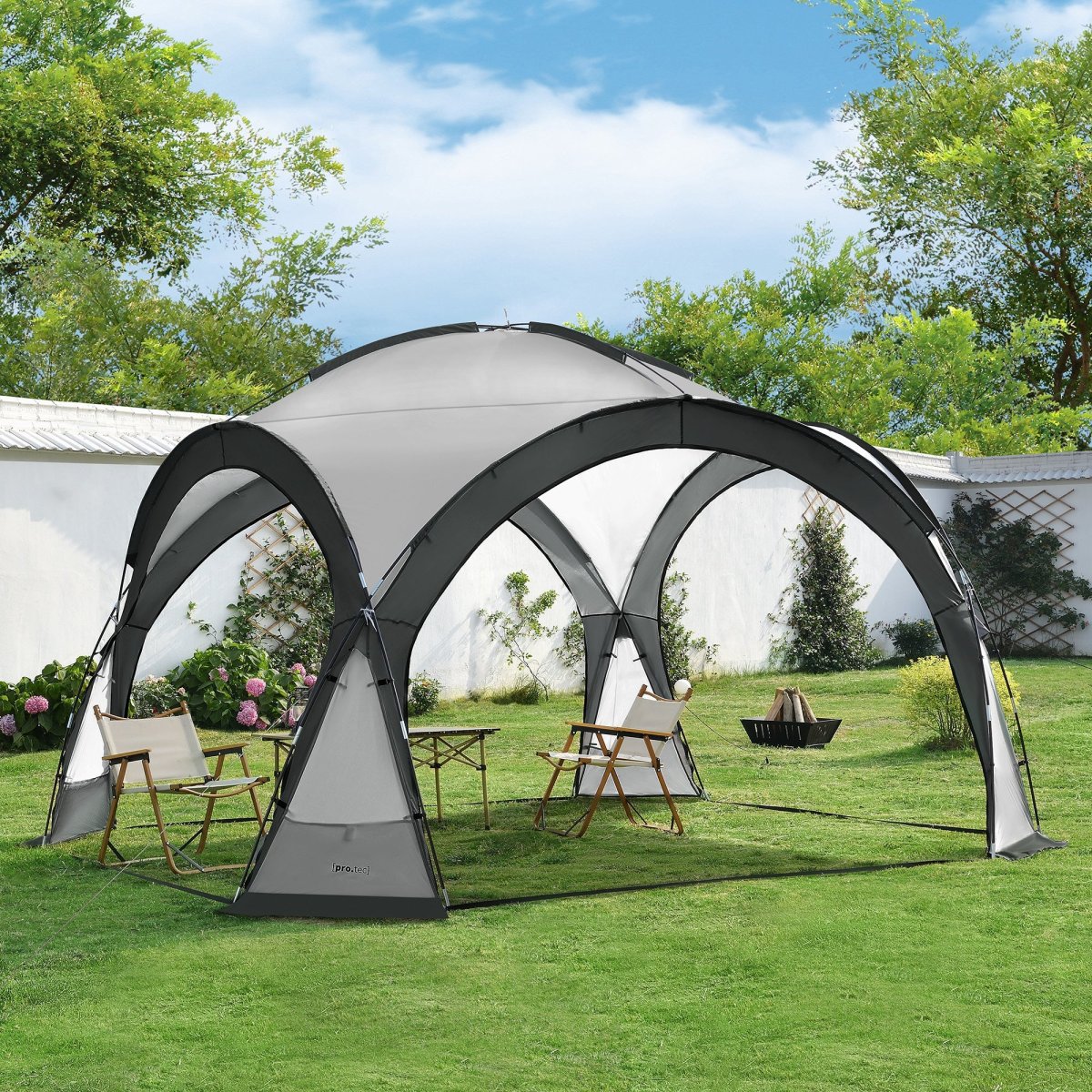 LED-pavillon Grästorp Marquee Havepavillon i forskellige farver farver [pro.tec]