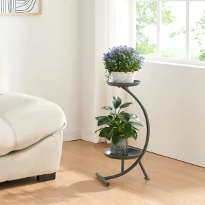 Blomsterstativ Aalten 61,5x30x25cm metal [en.casa].