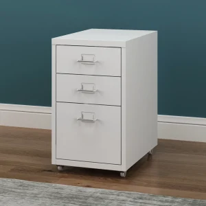Kökar mobil piedestal med 3 skuffer 48x28x41 cm [en.casa].