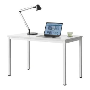 [en.casa]® Skrivebord Odense - 75x120x60cm - justerbar højde - stål - melaminbelagt spånplade