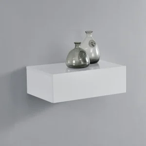 [en.casa]® Hylde/aflastningsbord Grethe - med skuffe - 46x30x15cm - i forskellige farver